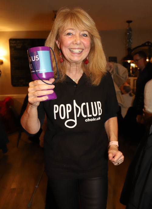 Choir singing at a community event